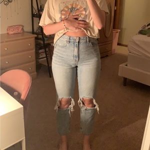 American Eagle Straight Leg Mom Jean